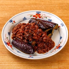 揚げ茄子の肉味噌がけ