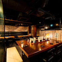 総席数《55席》広々とした和モダンな店内でゆったりと