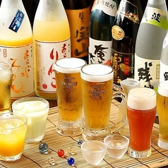 種類充実の飲み放題メニュー！