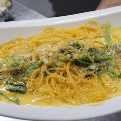 濃厚ウニのクリームパスタ