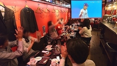 大型プロジェクター完備。勉強会、セミナーなど実施後、そのまま宴会にと便利です。パソコンをつないでビデオ放映なども。