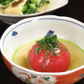 料理メニュー写真 トマト（バジルソース）