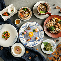 中国割烹旅館 掬水亭 レストラン天外天のコース写真