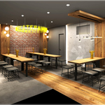 少人数から団体様まで広々くつろげる、お洒落な店内！