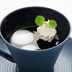 カフェゼリー 生クリームかけ