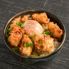 甘辛ダレの鶏玉天丼