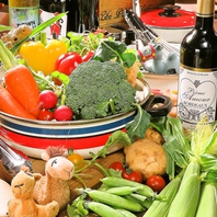 新鮮な野菜を使用した絶品料理をご提供致します！