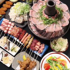 【焼鳥食べ放題・豚骨豚しゃぶコース】スタンダード飲み放題付き！全7品5000円(税込)の写真