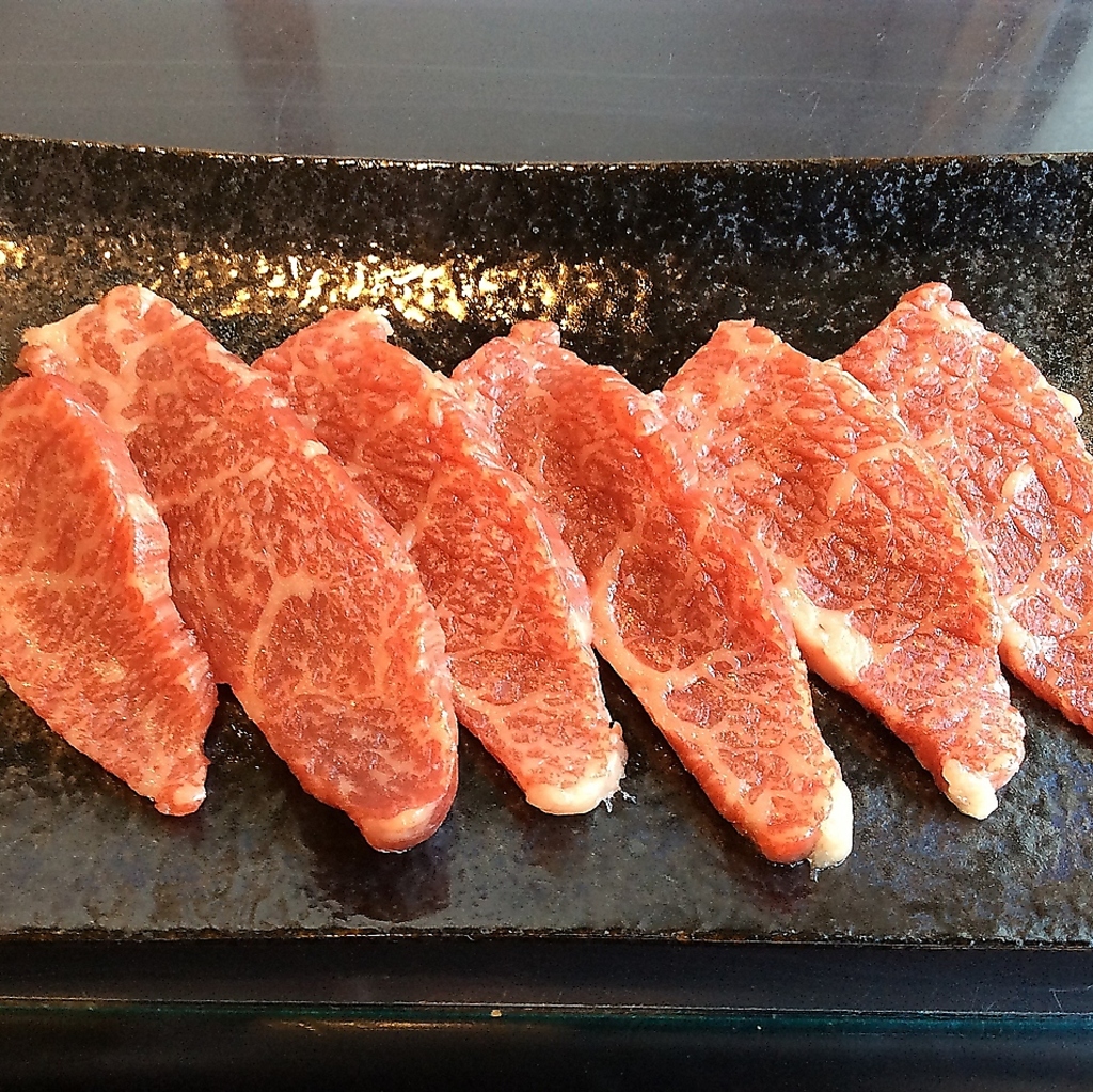 A5ランクのオリーブ牛希少部位ランチ(2,550円)  土日祝日限定