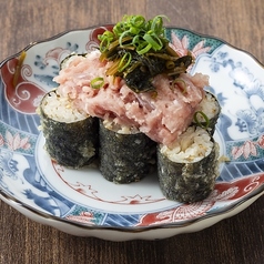 天ぷら寿司 ネギトロと茎わさび