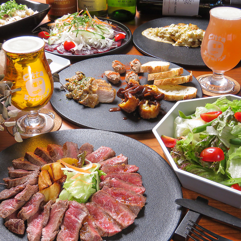 こだわりの熟成肉とクラフトビールを楽しめるお店
