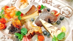 記念日のドルチェ盛り合わせ