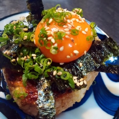 卵黄のせ焼きおにぎり