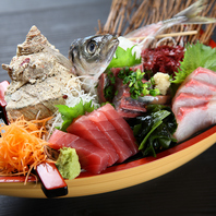 旬魚と海鮮逸品を味わう