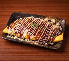 無敵のドッシリ大判オムそば