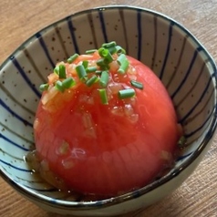 丸ごと冷やしトマト玉ねぎポン酢