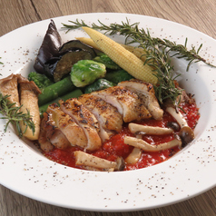 鶏モモ肉のトマト煮込み(カチャトーラ)