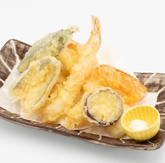 海老と加賀野菜の天ぷら