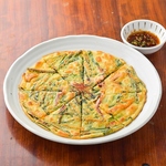 チヂミも絶品♪ニライカの香ばしい味わいとねぎの風味が絶妙に絡み合い、やみつきになる美味しさ！