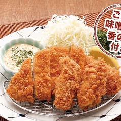 ロースかつとかきフライ定食(並)