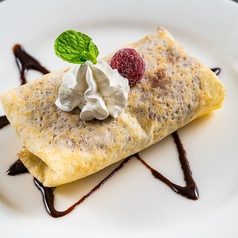 生チョコアイスのクレープ包み