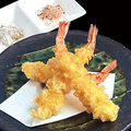 料理メニュー写真&nbsp;特大海老の天ぷら盛り　（3本）