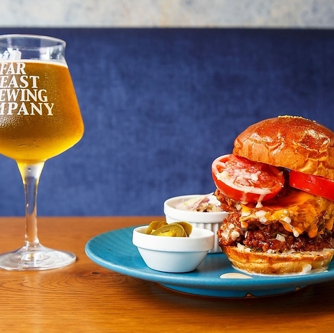 拘りの自家製ハンバーガーとクラフトビールなど種類豊富なビールが楽しめるお店！