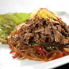 チーズトッポッキ(2辛)/プルコギチャプチェ