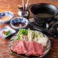 料理メニュー写真&nbsp;米沢牛　80gしゃぶしゃぶ　単品