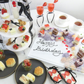 料理メニュー写真&nbsp;季節のお祝いアフタヌーンティーフラワープレート付き