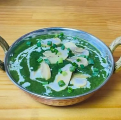 ほうれん草マスロムカレー