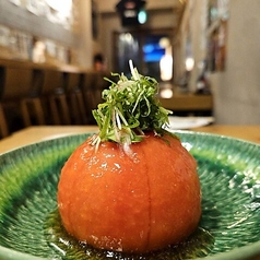 湯剥きトマトの土佐酢ジュレ