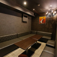 大人気！完全個室のプライベート空間