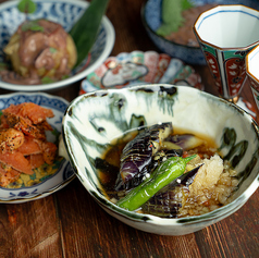 じゅわっと旨味溢れる！特製・茄子の揚げびたし
