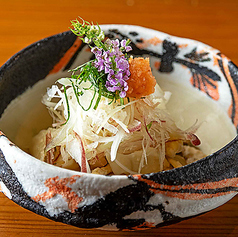 玉ねぎと茗荷の梅水晶和え