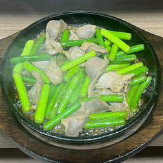 砂肝とニンニクの芽炒め