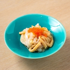 2種えんがわの白いユッケ