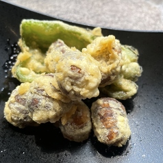 秋季限定!甘栗の天婦羅