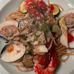 魚介のペペロンチーノ