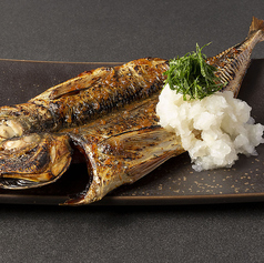 アジ開き干しの焦がし醤油麹焼き