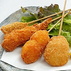 串カツ盛り合せ(4串)