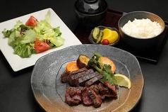 あしたか牛もも180gステーキ定食(サラダ、ご飯セット)