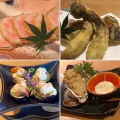 旬（季節）の野菜料理（詳しくはInstagram「炉端割烹 主海」をご覧下さい）※季節によってご提供します。