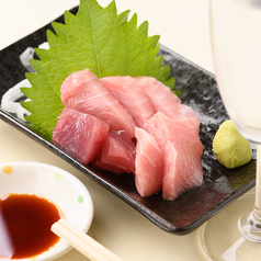 看板メニューのマグロのこだわり