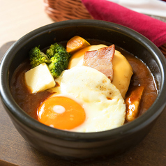 スープカレー＆ハンバーグステーキ　ライス付き