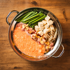 明太とろろもつ鍋