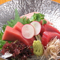料理メニュー写真&nbsp;生本マグロ三種盛り(三切れ)
