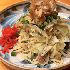八重そばの塩焼きそば