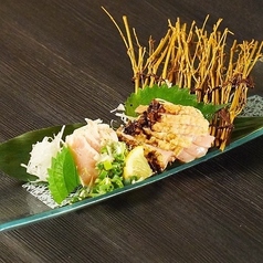 朝引き鶏の刺身（もも・むね）