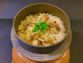 料理メニュー写真&nbsp;今回は、『アサリと帆立の釜飯』